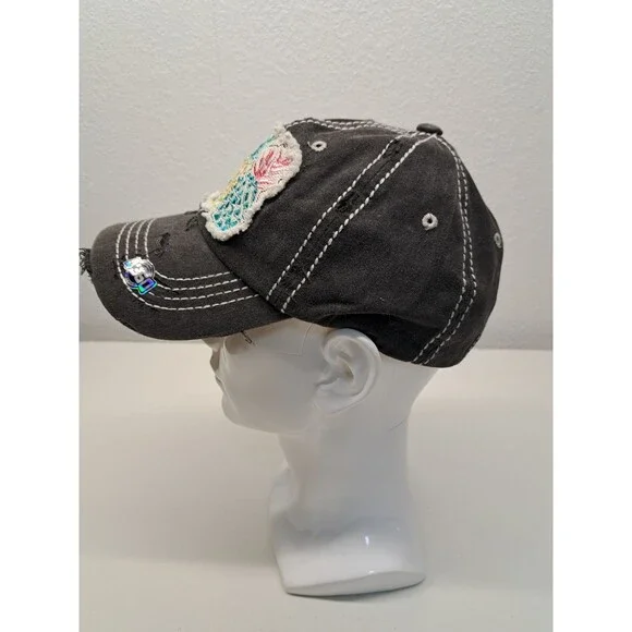 4350 Sunwashed Distressed Pineapple Cap Adjustable Lake Life Beach Summer New* - Picture 2 of 5